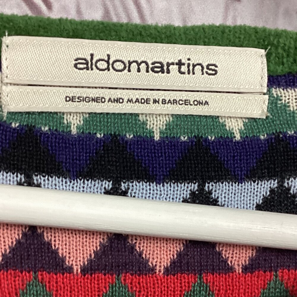 Anthropologie Aldomartins Barcelona Midi Striped Sweater Dress XL - Picture 4 of 12